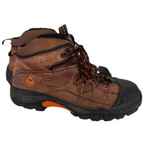 Wolverine Hudson Brown Leather Steel-Toe Hiking Boots Mens 8 W02194 Hiking